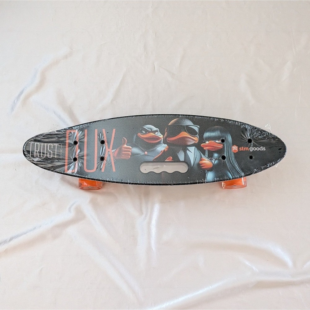 New STM Goods Shortboard Cruiser Skateboard Penny Style Board Light Up Wheels